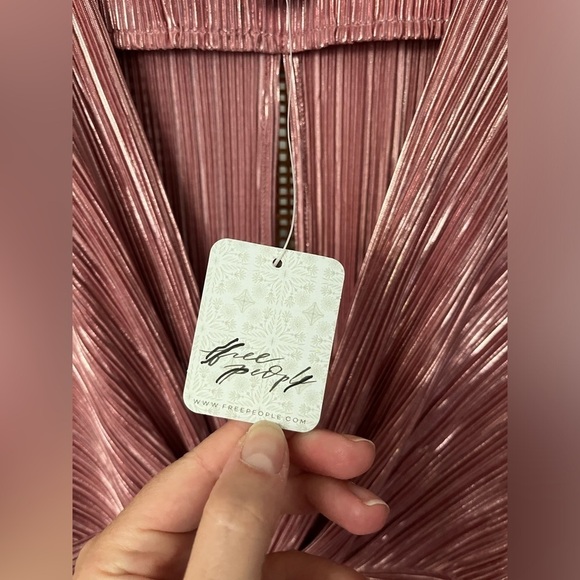 Sabina Musayev Golda Pleated Mini Dress in Rose Gold - Picture 10 of 14